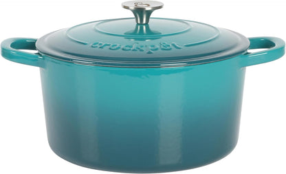3 Quart Enameled Cast Iron Dutch Oven – Aqua - Curated Catalog M8