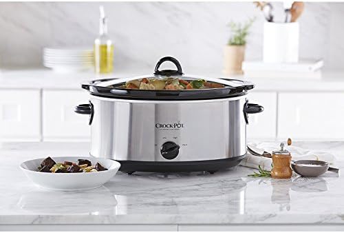 7 Quart Oval Manual Slow Cooker – Stainless Steel - Curated Catalog U1