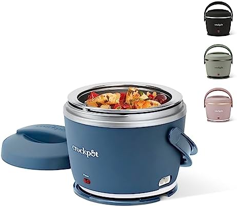 Electric Lunch Box Food Warmer 20oz – Faded Blue - Curated Catalog X5