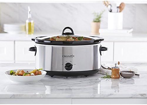 7 Quart Oval Manual Slow Cooker – Stainless Steel - Curated Catalog U1
