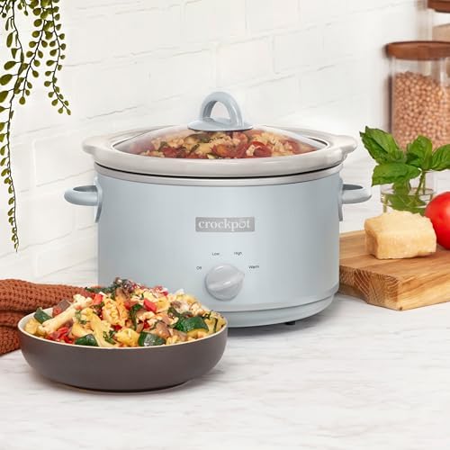 4.5 Quart Manual Slow Cooker – Macaroon Blue - Curated Catalog A9