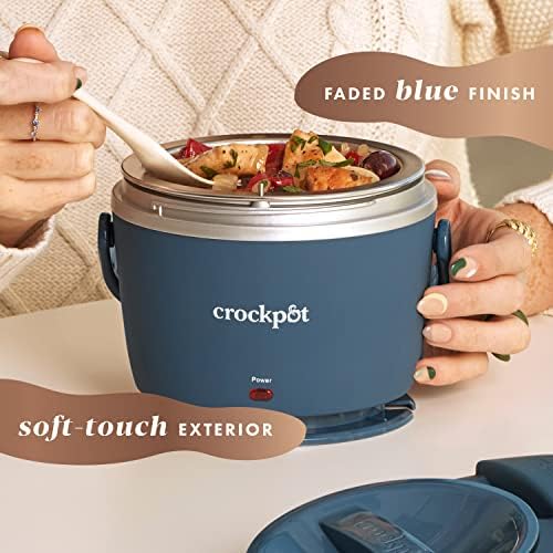 Electric Lunch Box Food Warmer 20oz – Faded Blue - Curated Catalog X5