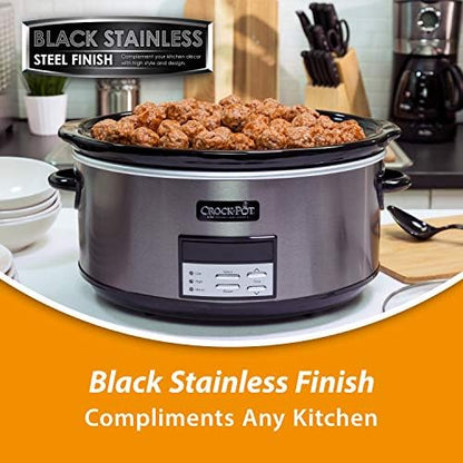 8 Quart Programmable Slow Cooker with Auto Warm - Curated Catalog V8