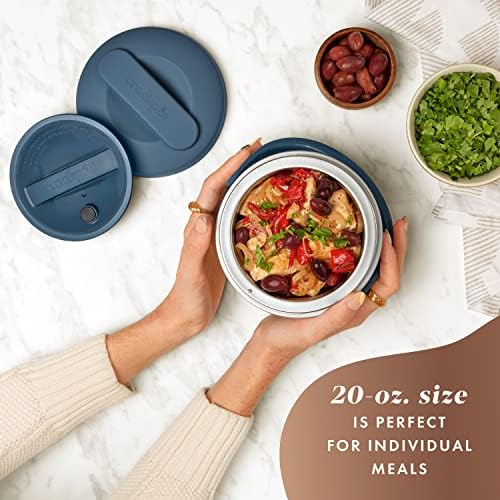 Electric Lunch Box Food Warmer 20oz – Faded Blue - Curated Catalog X5