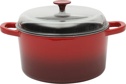 3 Quart Enameled Cast Iron Dutch Oven – Aqua - Curated Catalog M8