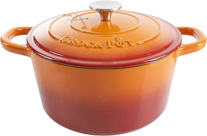 3 Quart Enameled Cast Iron Dutch Oven – Aqua - Curated Catalog K0