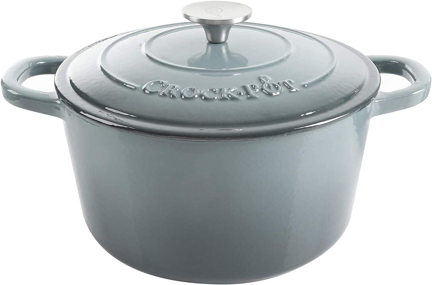 3 Quart Enameled Cast Iron Dutch Oven – Aqua - Curated Catalog K0