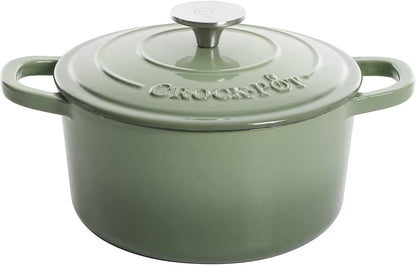 3 Quart Enameled Cast Iron Dutch Oven – Aqua - Curated Catalog K0