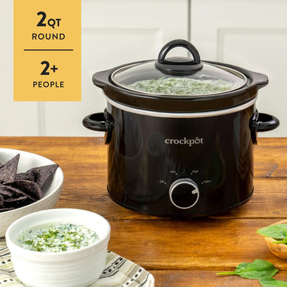 2 Quart Mini Slow Cooker – Classic Compact Cooker - Curated Catalog F0